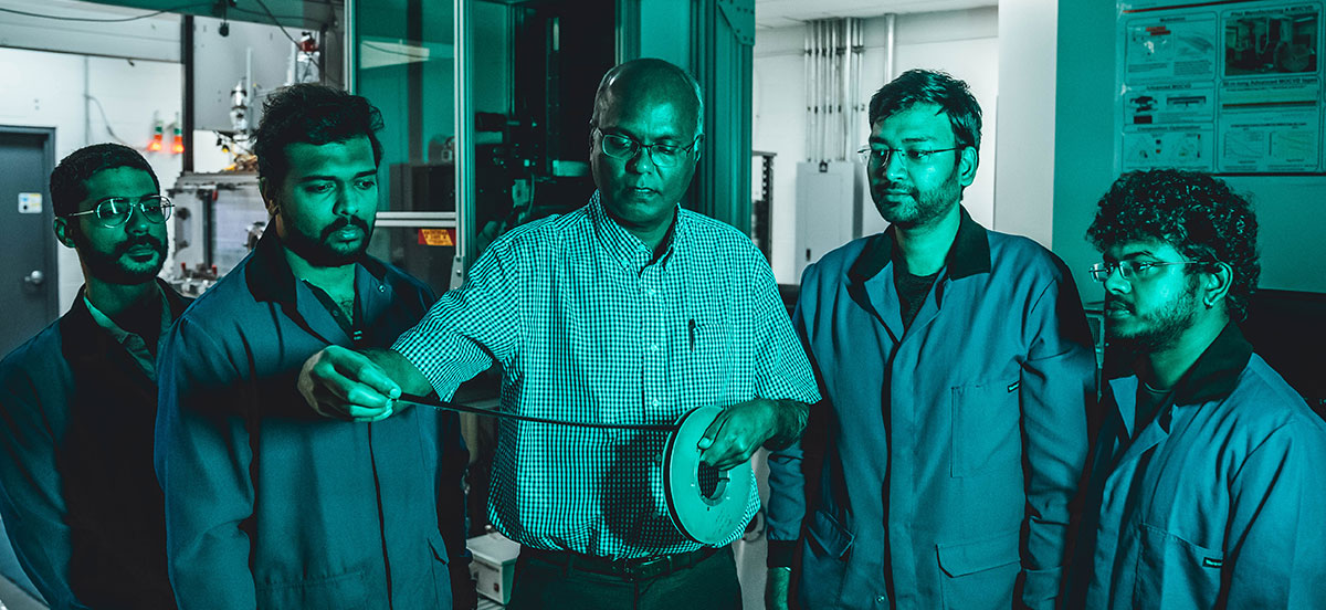 Venkat Selvamanickam, head of the Selva Research Group at the University of Houston, is globally renowned for his work with superconductor wires.