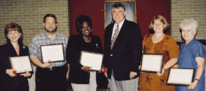 Staff recognized for their years of service to UH included: Shirley Mate (10), Robert Mate (25), Shelia White (10), Rhonda Stafford (10) and Dorothy Barrera (15).