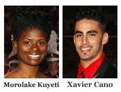 Morolake Kuyeti and Xavier Cano. Photos by Pete Medrano.
