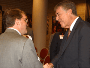 Rep. John Culberson with UH Engineering Dean Raymond Flumerfelt. Photo by Jeff Shaw.