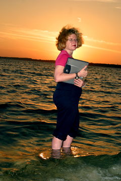 Judith Oppenheim (1983 PhD ChE) in Pensacola, Florida. Photo by Jeff Shaw