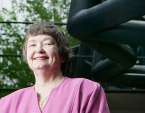 Betty Barr, associate professor of electrical and computing engineering, received the 2007 Provost Faculty Advising Award for Excellence. Photo by Thomas Shea.