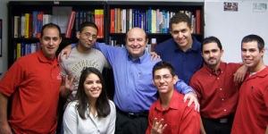 The UH Chem-E Car Team: (top, left to right): Gabriel Busquet, Jekee Desai, Dr. Micky Fleischer (advisor), Yazan Ibrahim, Julian Martinez, Jason Zamora, (bottom, left to right) Camille Meza, Josiah Cantu (team captain). Not pictured is Alex Beaty. Photo courtesy of the UH AiChE Student Chapter.