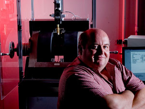 Professor Dmitri Litvinov, director of the Center for Integrated Nanosystems, received a high field vibrating sample magnetormeter (shown above)—one of three instruments donated to the center by Seagate Technology LLC—to further the study of magnetic nanodevices. Photo by Tom Shea.