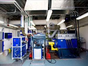 A heavy-duty engine dynamometer is one of many new additions to the Texas Diesel Research and Testing Center. Photo by Thomas Shea.