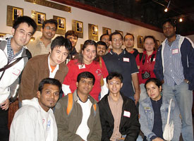 Members from the University of Houston-Rice University student chapter of the Society of Petroleum Engineers at the Oceanstar Drilling Rig Museum. Contributed Photo.