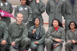 Members of the UH Cougarnauts team experienced almost zero-gravity in NASA's 'Vomit Comet'