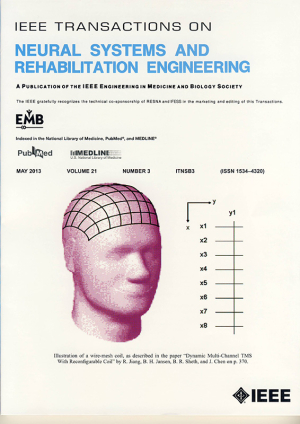 The “dynamic coil” being developed by Cullen College researchers was featured on the Cover of IEE Transactions on Neural Systems and Rehabilitation Engineering.