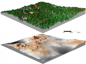 Working with archeologists in Belize, NCALM researchers were able to create topographical maps of a Mayan city through dense vegetation. These maps located ruins and features that hadn’t been discovered during years of more traditional archeological exploration and research.