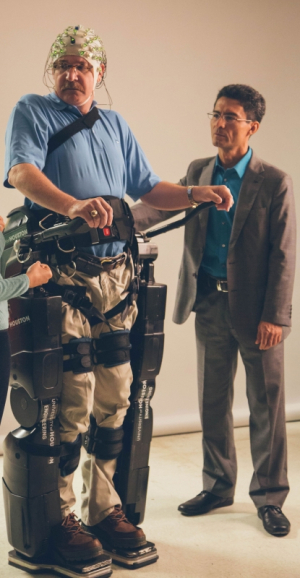ECE Professor's Thought-Controlled Robotic Exoskeleton Featured on Cover of Science News