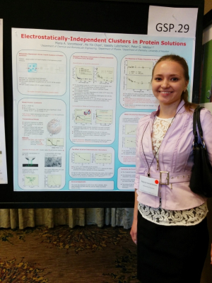 Vorontsova with her winning poster.