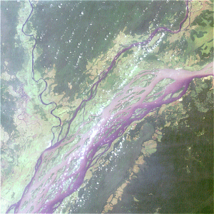 NASA satellite image of the Congo River Basin. Credits: ESA