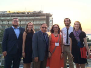 Left to right: Nate Piety, Aubrey Swilling, Dr. Metin Akay, Dr. Yasemin Akay, Kian Torabian and Kate Mossman