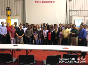 Subsea Engineering Students Tour Cameron’s R&D Laboratory