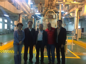 More of the international team: (l-r) Jinlei Zhang, assistant dean of Dalian Law School, Yejin Lin, deputy dean of Dalian marine engineering, UH's Keh-Han Wang and Roberto Ballarini, Weiliang Qito, lecturer at Dalian