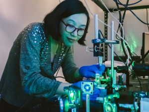 Yanan Wang, a post-doctoral researcher at UH, is co-first author on a paper describing the discovery of a new principle of optofluidics