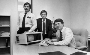 Rod Canion (far right) in the early days of Compaq