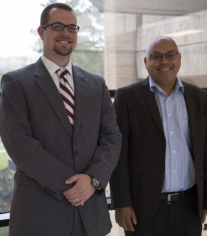 Matthew Zelisko (left) and Pradeep Sharma