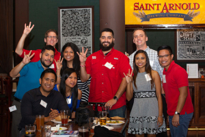 Students, faculty and alumni enjoyed free food, beer and raffle prizes at annual ECE alumni mixer