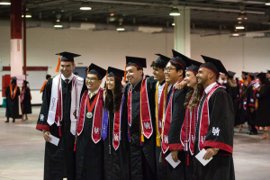 More than 1,000 world-class UH engineers walked across the NRG Arena for the Cullen College of Engineering spring 2018 commencement ceremony 