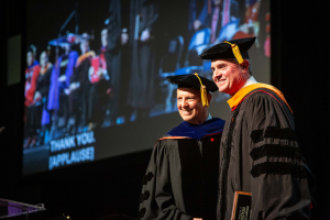 This year's commencement featured a keynote address from UH alumnus Terrance "Terri" Ivers, P.E. (BSME '80), who serves as executive president of Bilfinger North America Inc.