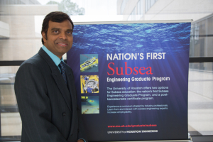 Dr. Phaneendra Kondapi, director of UH's Subsea Engineering Program, is presenting at the 50th annual Offshore Technology Conference.