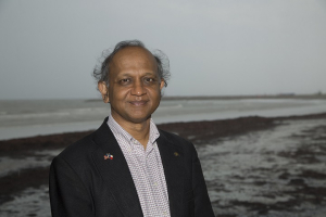 Professor Cumaraswamy Vipulanandan (Vipu), director of the Texas Hurricane Center for Innovative Technology at the University of Houston 