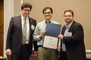 Mohammad Joshaghani at the 2018 EMI Conference awards ceremony. Photo credit: EMI