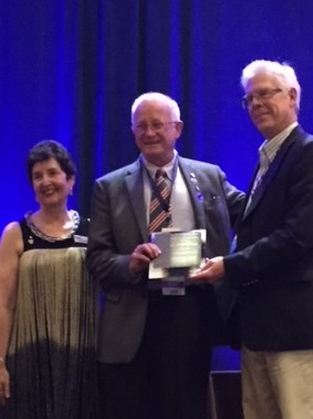Jerry R. Rogers, retired Professor Emeritus- UH Civil and Environmental Engineering, received the AAWRE 2018 Service to the Profession Award, June 4, 2018