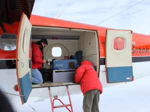 Researchers with the National Center for Airborne Laser Mapping used the center's lidar-equipped plane to map the permafrost in Antarctica.