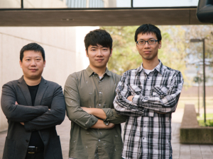 Yan Yao, left, associate professor of electrical and computer engineering, led the project, along with first authors Hui Dong and Yanliang Leonard Liang.