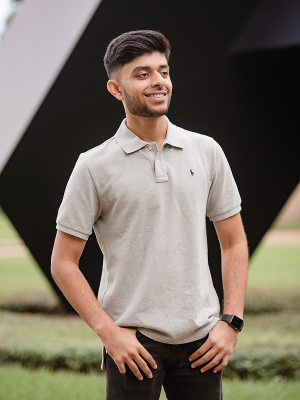 Mohammad Khan, a biomedical engineering senior at the UH Cullen College of Engineering