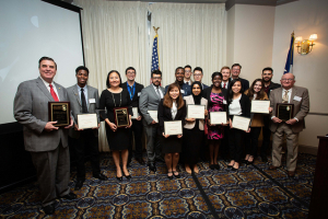 The inductees, honorees, and scholarship recipients at the 2019 Gala & Induction Ceremony 