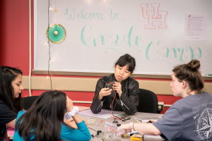 UH Engineering's G.R.A.D.E. Camp program is a one-week camp that offers 8th-12th grade girls in to the fascinating world of science, technology and engineering.