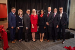 UH Cullen College of Engineering, the University of Houston and the University of Houston-Victoria gathered to celebrate the Grand Opening and ribbon-cutting ceremony of the new UH at Katy Academic Building on Monday, October 14. 