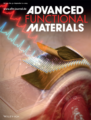 UH wearable electronics research featured as back cover article in Advanced Functional Materials.