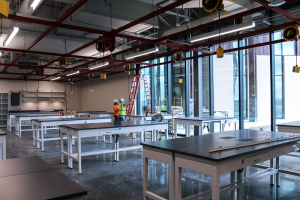 One of several engineering design studios almost ready to welcome students to UH Katy.