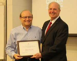 Miguel Fleischer, adjunct professor of chemical and biomolecular engineering, won a William A. Brookshire Teaching Excellence Award.