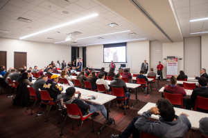 Over 100 individuals joined representatives from the University of Houston Cullen College of Engineering and Houston Community College last Thursday, Feb. 20, for the first official UH/HCC Engineering Academy Information Session. 