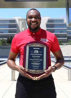 Michael Effiong, a doctoral student in the Petroleum Engineering program at the Cullen College of Engineering, has received an award from ExxonMobil for his work in reservoir engineering. 