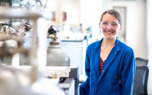 UH graduate student Jacklyn N. Hall has gained national recognition for her work on catalysis research. 