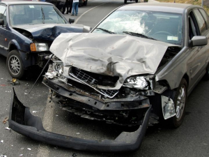 A two-car crash is an unfortunately common sight on Houston roads. [Getty Images.]