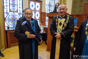 Metin Akay, founding chairman and John S. Dunn Endowed Chairman of the Biomedical Engineering Department of the Cullen College of Engineering, received an honorary doctorate from the University of Pécs, one of Europe's oldest and most respected institutions of higher learning.