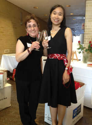 Pia Greenberg '86 and May Shek '02