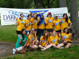 UH students participate in the American Foundation for Suicide Prevention Out of the Darkness Walk