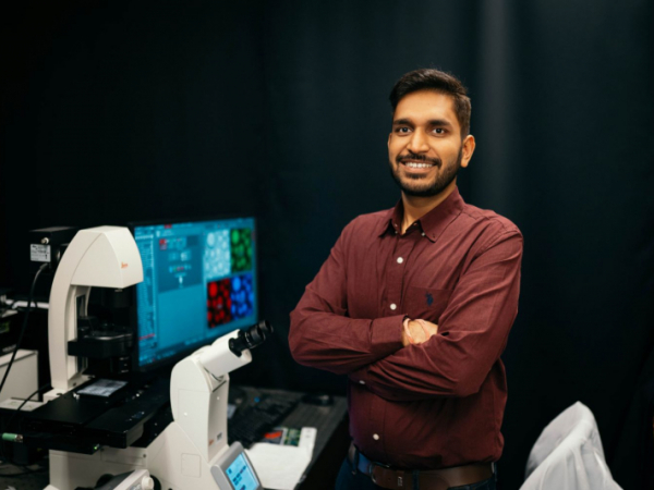 Aman Agrawal, a Ph.D. student in the William A. Brookshire Department of Chemical and Biomolecular Engineering at the Cullen College of Engineering, was among those presenting at this year's prestigious Gordon Research Conference and Seminar on Bioinspired Materials in Switzerland, where he was elected to chair the next one, scheduled for 2024.