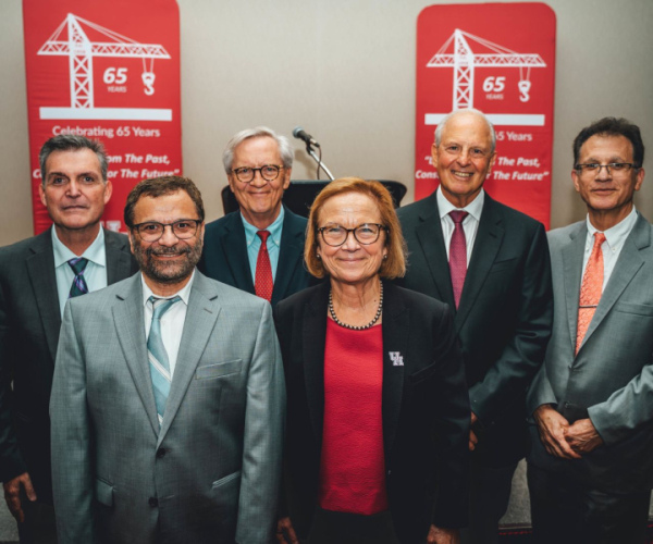 The 65th anniversary of the University of Houston's Construction Management program was celebrated at the Hilton University of Houston Hotel in October with a gathering featuring the various stakeholders that had made the program so successful.