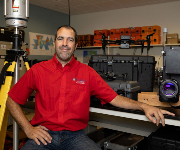 Juan Carlos Fernandez-Diaz, a research assistant professor in the Civil and Environmental Engineering Department and a co-investigator for the National Center for Airborne Laser Mapping (NCALM), is part of the 2023-25 cohort for the American Geophysical Union (AGU) LANDInG Academy Fellows. 