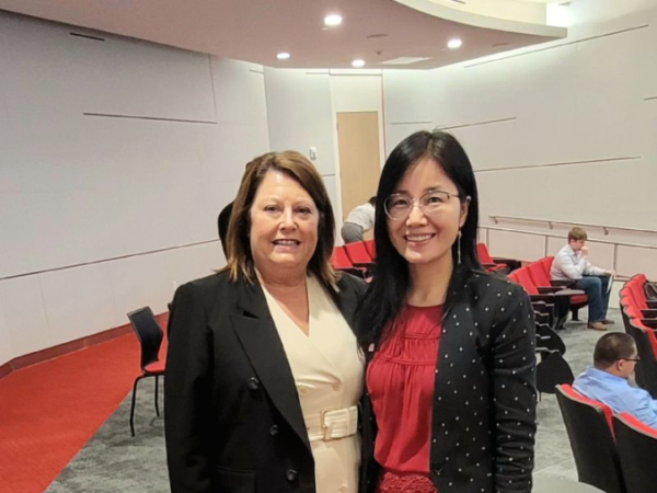 An effort spearheaded by Margaret Kidd, Undergraduate Program Director of Supply Chain and Logistics Technology and Instructional Associate Professor, and Yaping Wang, Undergraduate Program Director of Industrial Engineering and Instructional Associate Professor, allowed students to practice interviewing and earn internship opportunities with Tailored Brands. 