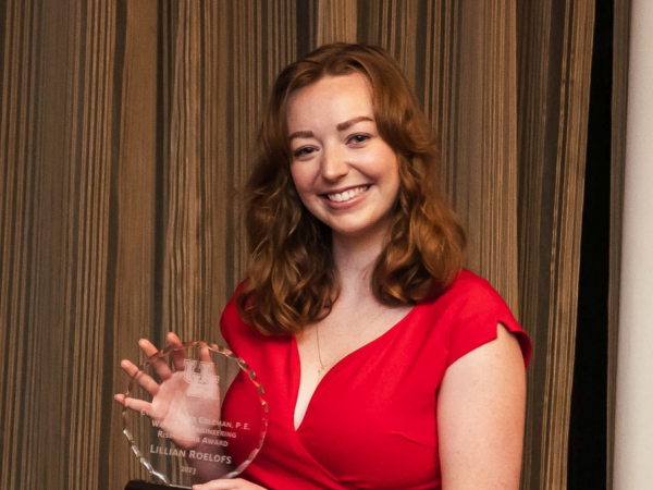Lilly Roelofs is the winner of the 2023 Cynthia Oliver Coleman, P.E. Rising Star Award. 